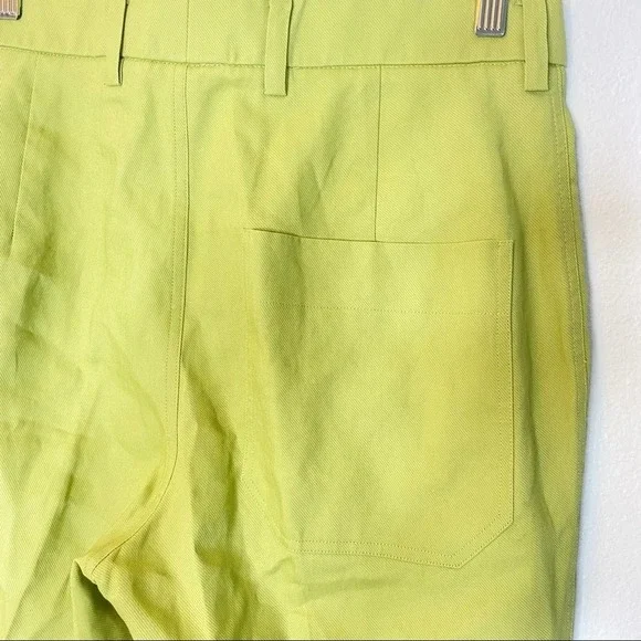 Sofie D'Hoore Piccolo High Waist Straight Cropped Pant Green